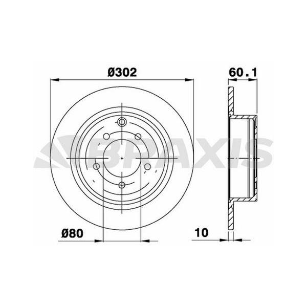 Fren Diski Arka Mitsubishi Asx Outlander 2