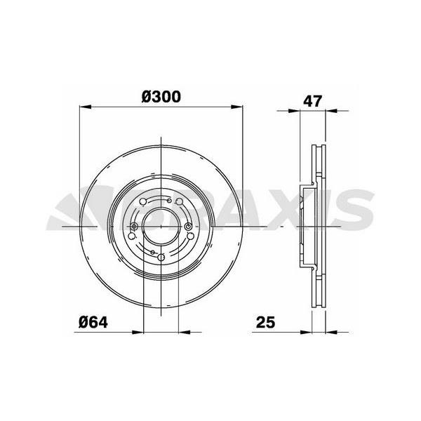 Fren Diski Ön Havalı Honda Civic Vı Hb 2,0 Type R 01-06 (300X5)