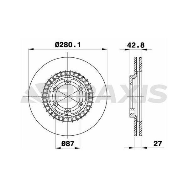 Fren Diski Ön Hyundai I30 Terracan 1.4I
