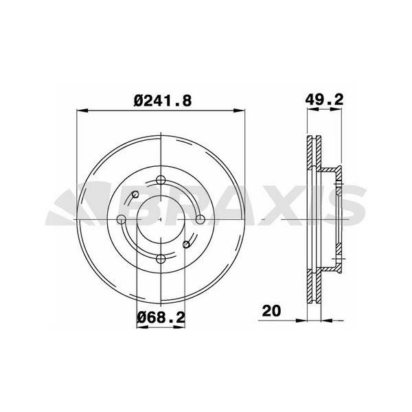 Fren Diski Ön Havalı Nissan Primera P10 90-96 (242X4)