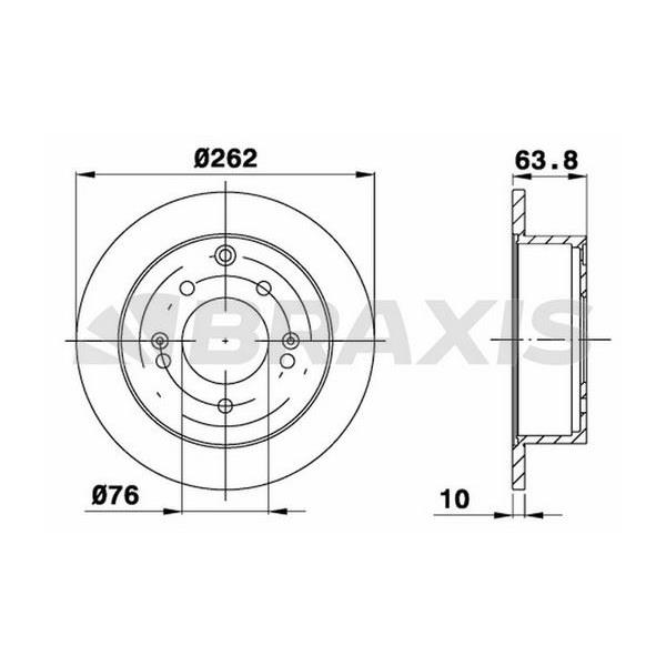 Fren Diski Arka Cerato Iı 1.6 1.6 Cvvt 2.0 2.0 Mpı 09=> Shuma Coupe 1.6 Tgdı 2.0 14=>