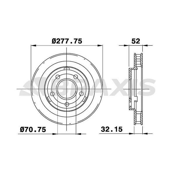 Fren Diski Ön Opel Sıntra 2.2Dtı 3.0I