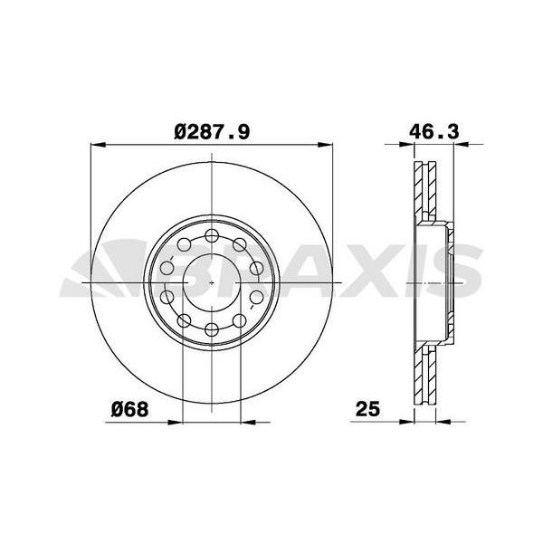 Fren Diski Ön Passat 96>05 A4 A6 1.8 20V 1.9Tdı 97>