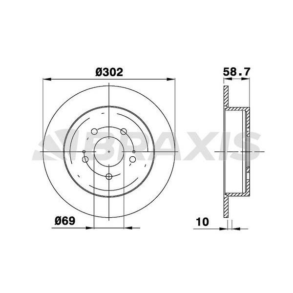 Fren Diski Arka Mitsubishi GranDış 2.0Dı D