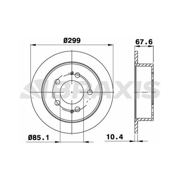 Fren Diski Arka Ssangyong Actyon Kyron 2.0Xdı