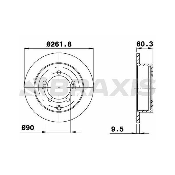 Fren Diski Arka Mitsubishi Pajero Shogun