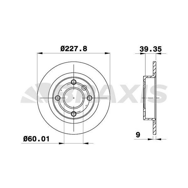 Fren Diski Arka Volvo 440 460 480 1.6I 1.7