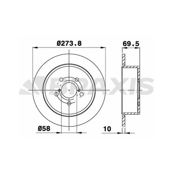 Fren Diski Arka Subaru Legacy 4 2.0I