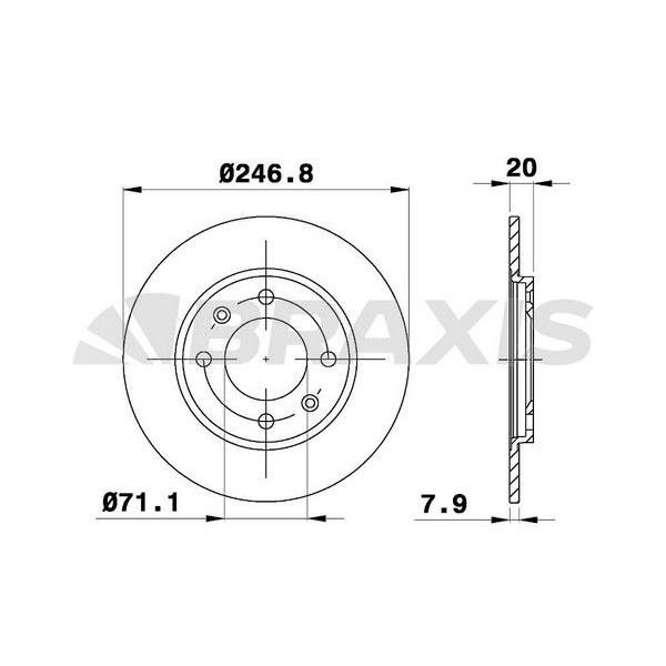 Fren Diski Arka Peugeot 205 309 Iı 1.6I 1.9I