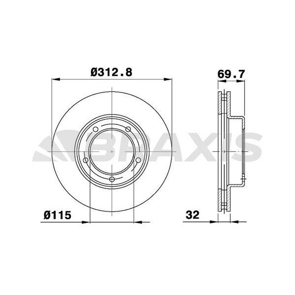 Fren Diski Ön Toyota Land Cruıser 4.2Td
