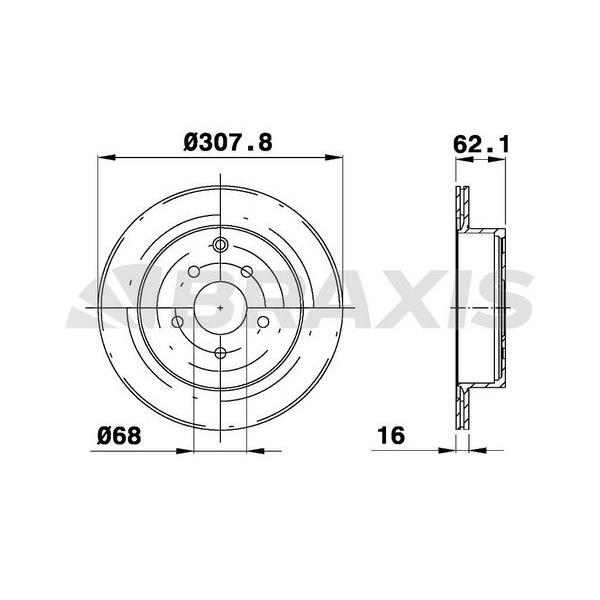 Fren Diski Arka Havalı Nissan Murano 3.5 4X4 05=>