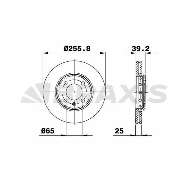 Fren Diski Ön Polo 95>02 Ajv