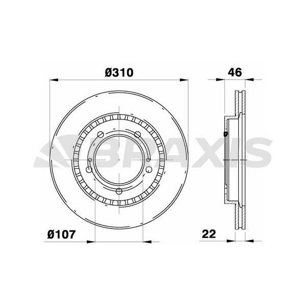 Fren Diski Ön Havalı Vitara 2.0 16V / 2.0 V6 / 1.9D / 2.0 Td 12 / 94 03 / 98 Vitara CabRio 1.9D / 2.0 16V