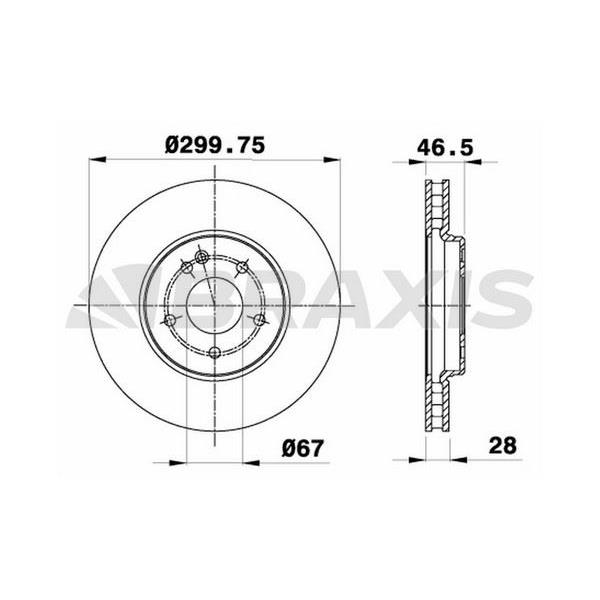 Fren Diski Ön W203 00>07 Cl203 02>08 C209 02>09 W210 97>02 R170 00>04