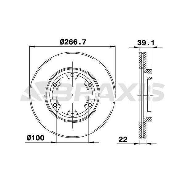 Fren Diski Ön Havalı Nıssan Pıckup D21 87>98 267X6