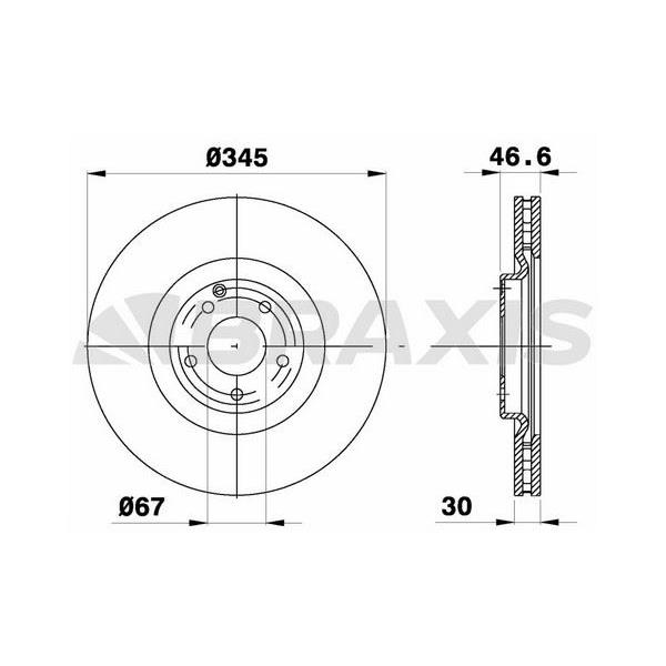 Fren Diski Ön W203 Amg 01>07 Cl203 Amg 02>08 C209 Amg 02>09 R171 Amg 04>11