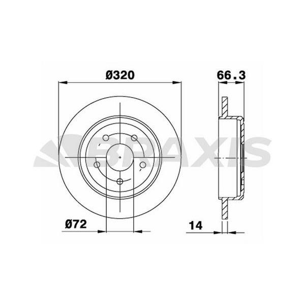 Arka Fren Diski (5 Bıjon) Jeep Grand Cherokeeııı (Wh. Wk) 3.0 Crd V8 4X4 05 10 Jeep Commander (Xk. Xh)3.0 Crd 4X4 06 10