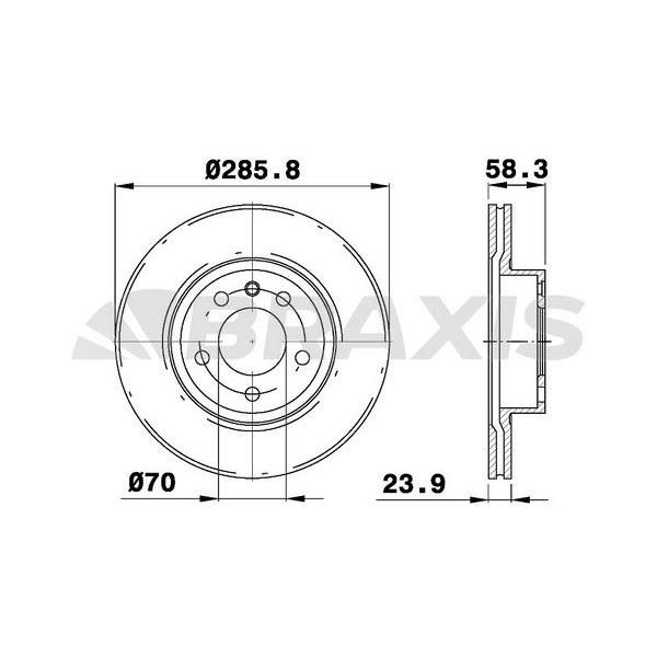 Fren Diski Ön Havalı Omega B 2.0 94>