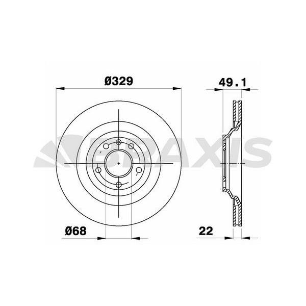 Fren Diski Arka Havalı A6 4F2 / C6 A6 Avant 4F5 / C6 2.0 Tfsı / 2.0 Tdı / 2.4 / 2.8 Fsı / 2.7 Tdı / 3.0 / 3.