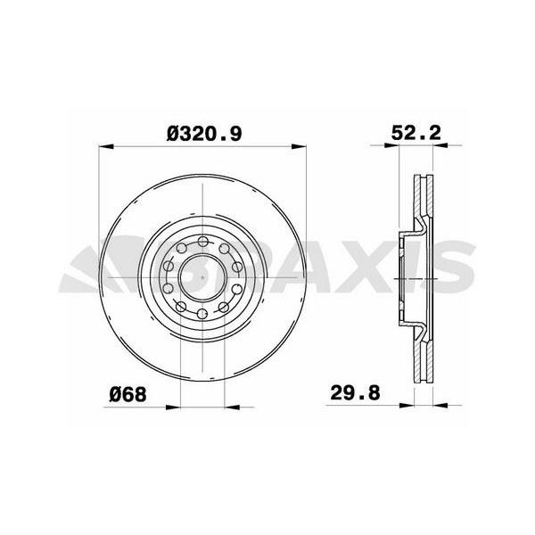 Fren Diski Ön Havalı A6 Avant 1.8T / 2.4T / 2.5Tdı / 2.7T / 2.8 Quatro
