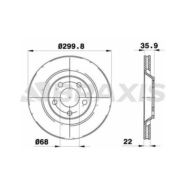 Fren Diski Arka Havalı A4 2.0 Tfsı / 3.0 Tdı S4 Quattro 04 08 A4 S4 Quattro 03 04