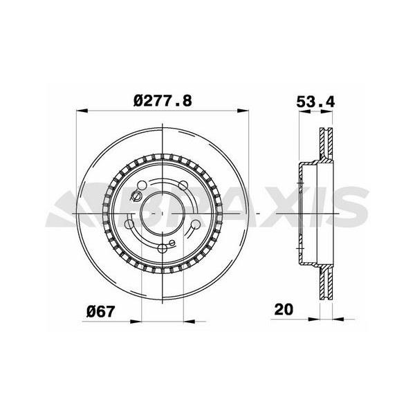 Fren Diski Arka E-Class W124 93>95 S124 93>96