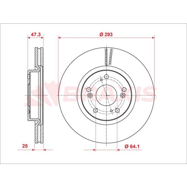 Fren Diski Ön Havalı Honda Civic Fk Kasa 2013 -> Civic X 2017 -> Honda Accord 2,0 - 2,4 2013 -> (293