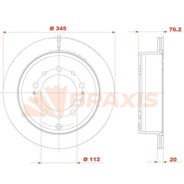 Fren Diski Arka Land Cruıser 08 > / Lx 07 >
