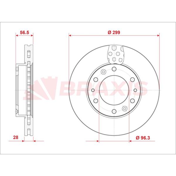 Fren Diski Ön Hyundai H350 2.5 Crdi 15>