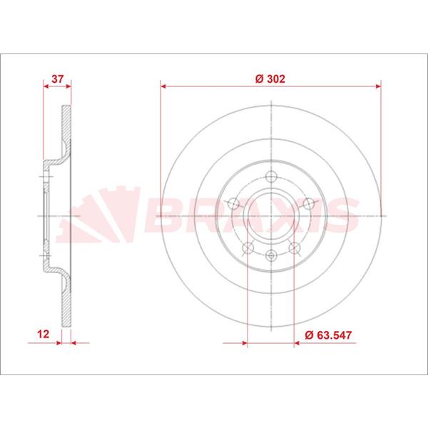 Arka Fren Diski Volvo Xc40 17 > 
