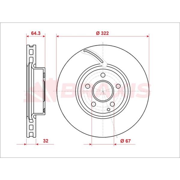 Fren Diski Ön W204 07>14 S204 07>14 W212 09>15 C207 09>16 R172 11>