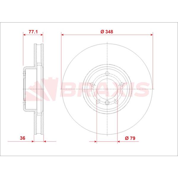 On Fren Diski Bmw E60 E61 E63 E64
