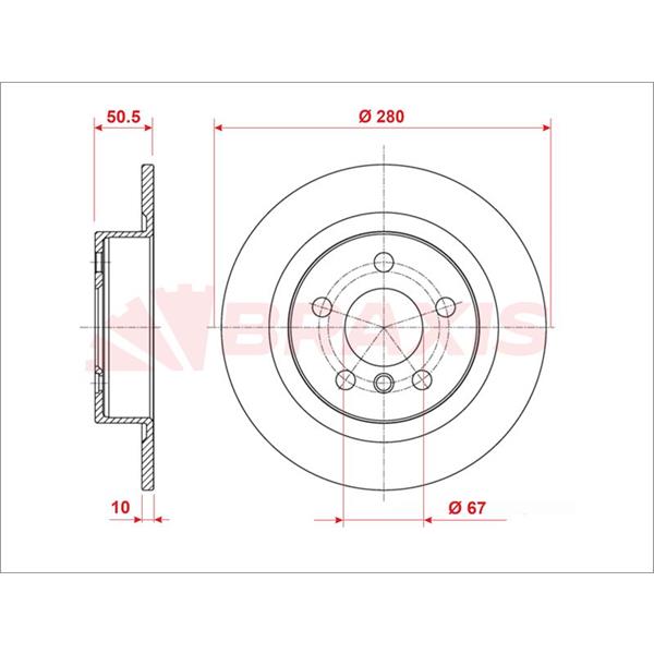 Arka Fren Diski Bmw F45 F46 F48 F39