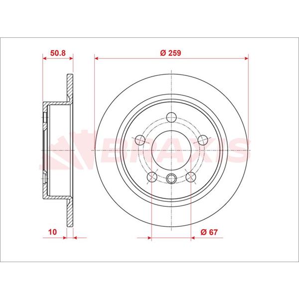 Arka Fren Diski Bmw F45 Mını F54 F55 F56 F57