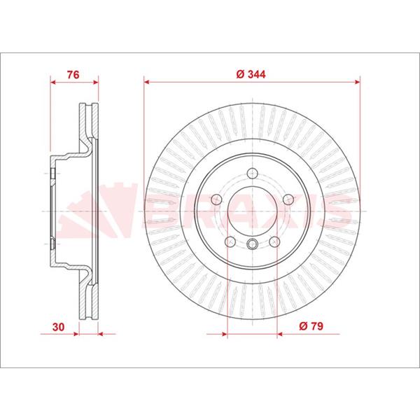 Fren Diski Ön Range Rover 02-09 4.4 Benzin