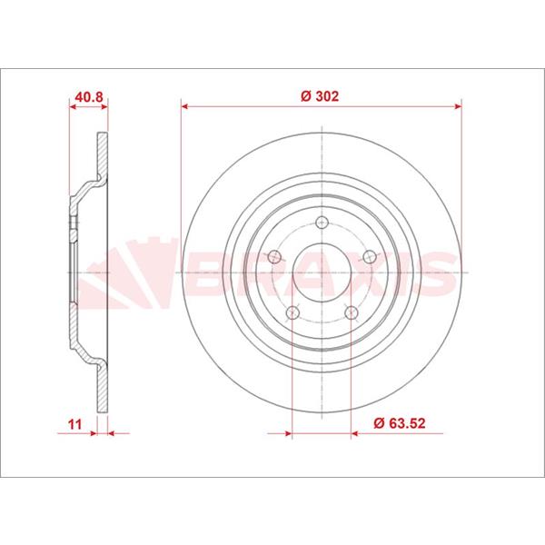 Fren Diski Arka Focus Iıı 2.3 Rs Awd 14 >