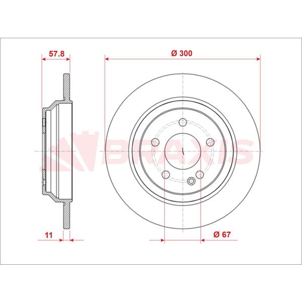 Fren Diski Arka V-Class W447 14> Vıto W447 14>