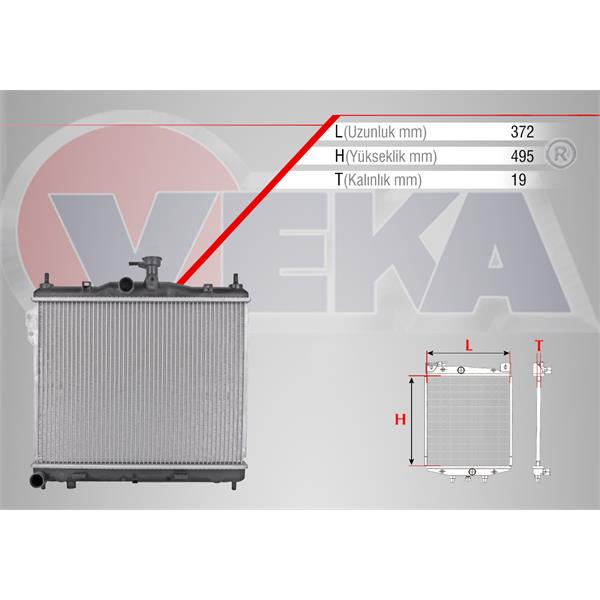 Su Radyatoru Brazing Hyundai Getz (Tb) 1.3İ M-T 2002-2008