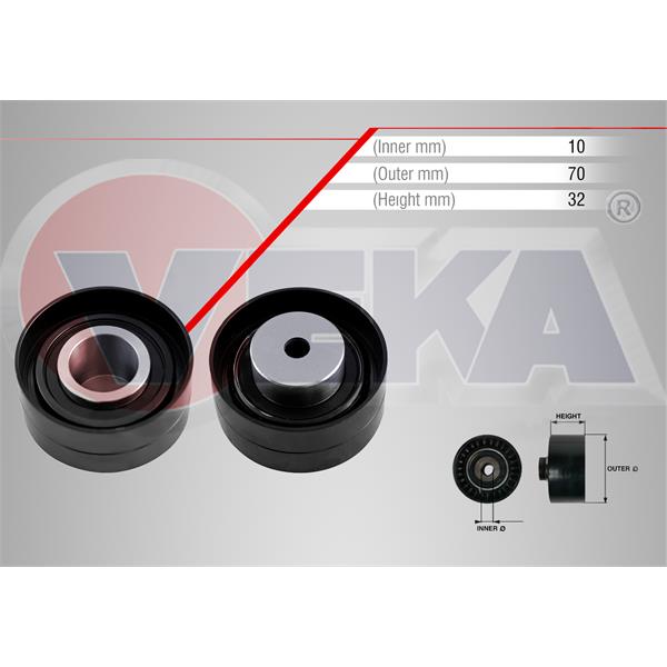 Triger Gergi Rulmanı Metal 10X70x32 Citroen Jumper I 2.5 D 1994-2002 / Peugeot Boxer I 2.5 D 1994-2002