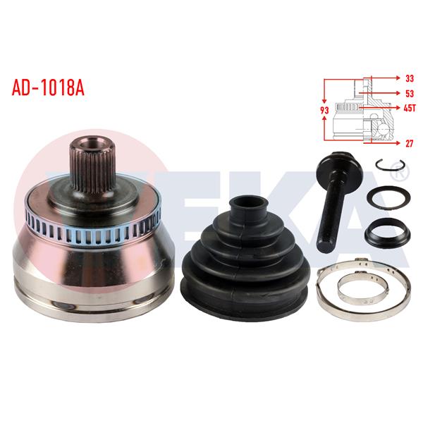 Aks Kafası Ön Dış Volkswagen Passat (3B2) 1.9 Tdı Absli 45 Dıs 33X27x53 Uzunluk 93 Mm 1996-2000
