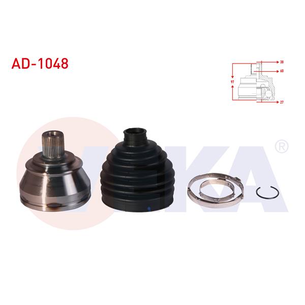 Aks Kafası Ön Dış Audi A6 (4F2,C6) 2.0 Tdı 38X27x60 Uzunluk 97 Mm 2004-2011