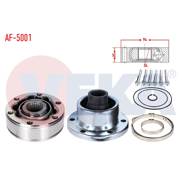 Aks Kafası Ön iç Alfa Romeo 33 (905) 1.3 Freze Dıs 24 Uzunluk 32 Mm 1983-1993