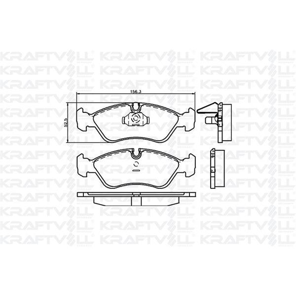 Ön Fren Balatası Astra F 92>98 Vectra A 89> 95 Vectra B 96> 02