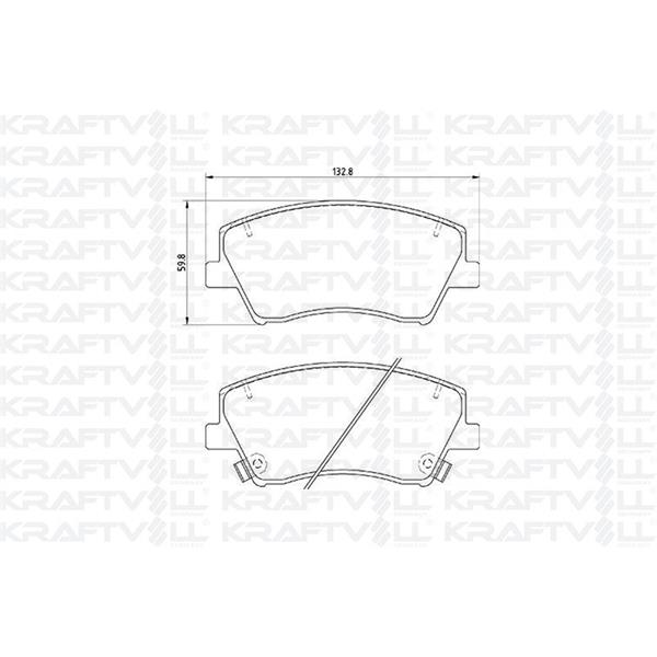 Ön Fren Balatası Hyundai Elantra 2011-> Elantra 2016-> I30 2011-> Kia Optima 2012-> Cerato 2015-> Ceed 12-> 