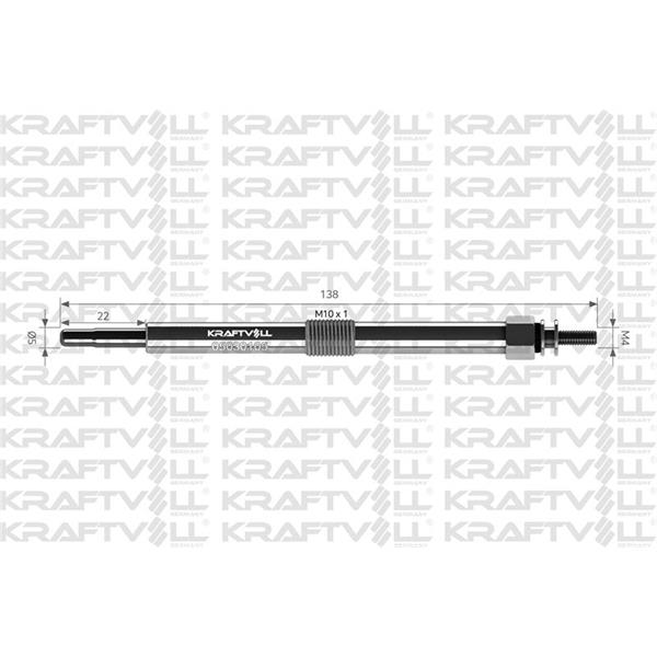 Kızdırma Bujısı 12V Perkıns 1103-1104 Hattat Traktor 8014H-10014H A90-A100-A110