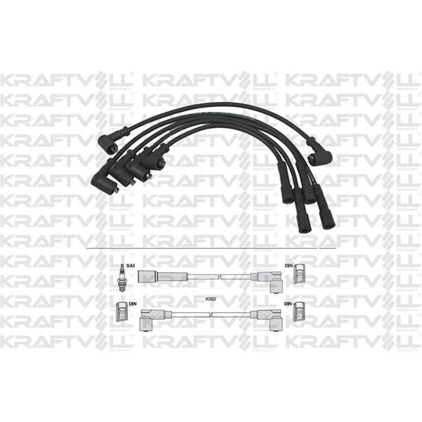 Buji+Bobin Kablosu Favorıt 1,3 8V 90-94 - Formen 91-95- Pıckup 92-97 (Epdm Kablo)