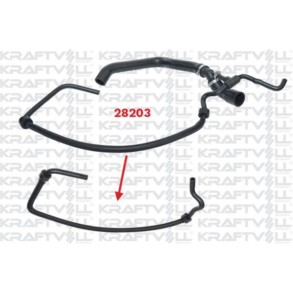 Radyator Ust Hortumu(Ok Ile Gosterılen) Lt35 Volt 2.5Tdı
