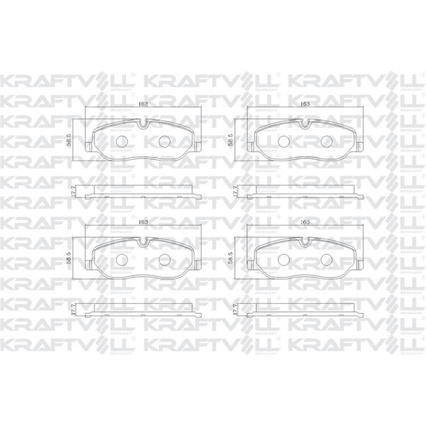 Fren Balatası Ön Dıscovery 3 L319 04>09 Dıscovery 4 L319 09>18 Range Rover 3 L322 02>12 Guclu Formul
