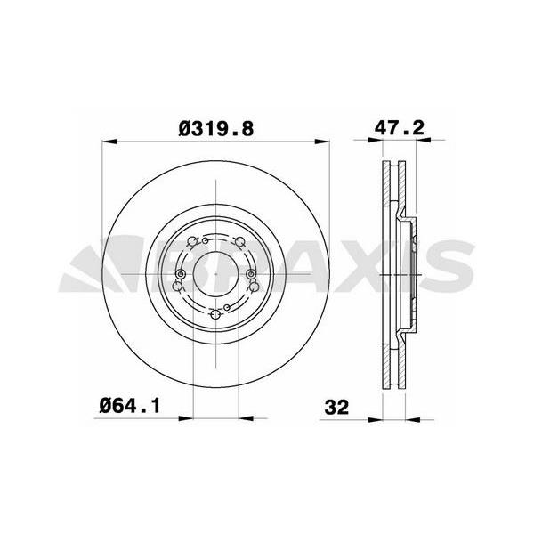 Ön Fren Diski Havalı Accord Vııı Cuaccord Vııı Kombı 2.0I / 2.2 I Dtec / 2.4 I 07 / 08