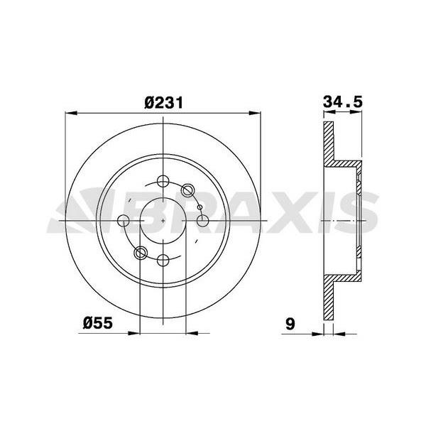 Arka Fren Dısk Aynası Mazda 323 Mx5 1.3 1.6I